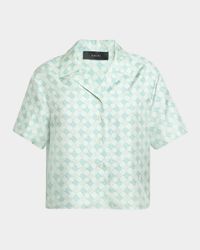 MA Quad Silk Button-Down Shirt