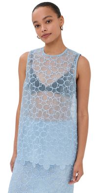 Cecilie Bahnsen Cerise Top Light Blue 6