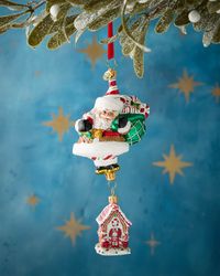 Santa's Sugary Abode Christmas Ornament