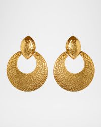 Textured Hoop Clip-On Earrings