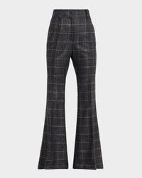 Rhein Plaid Flare Pants