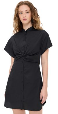 rag & bone Gretchen Poplin Dress Black 2