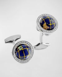 Blue Lapis Globe Cuff Links