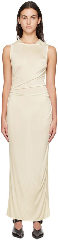 BEVZA Robe longue Knyahynya blanche