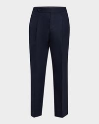 Men's Side-Tab Pleated Trousers