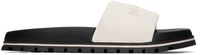 Marc Jacobs Sandales 'The Leather Slide' blanches