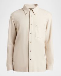 Men's Breia Wool and Cashmere Jersey Overshirt