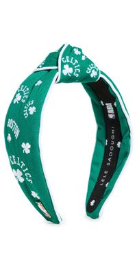 Lele Sadoughi Lele x Boston Celtics Embroidered Headband Celtics Green 300 One Size