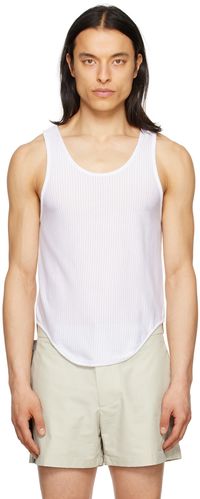 Steven Passaro White Curved Hem Tank Top