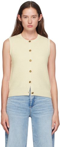 rag & bone Gilet Jax blanc cassé