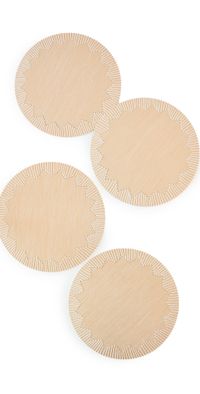 Kim Seybert Dream Weaver Placemat Set of 4 Natural/White One Size