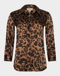 Leopard Dani Silk Blouse