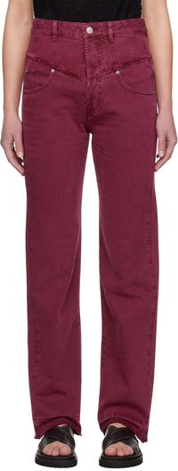 Isabel Marant Burgundy Noemie Jeans