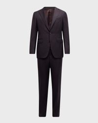Men's Tonal Check 130s Wool Suit