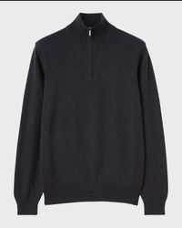 Men's Mezzocollo Baby Cashmere Quarter-Zip Sweater