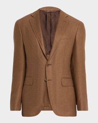 Men's Cashmere and Silk Notch Lapel Blazer