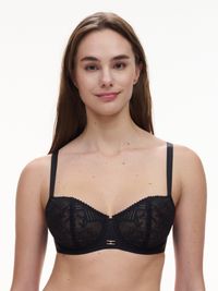 Chantelle - Soutien-gorge corbeille en dentelle - Taille 105D - Noir