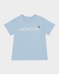 Boy's Embroidered Logo-Print T-Shirt, Size 12-14