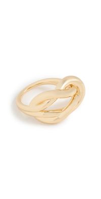 Lele Sadoughi Knotted Ring Gold 720 One Size