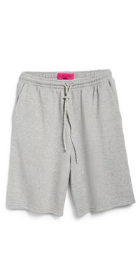 The Elder Statesman Daily Midi Ball Unisex Shorts Heather Grey S