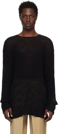LOW CLASSIC SSENSE Exclusive Black Resort Sweater