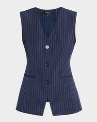 Tibbie Striped Cutaway Vest