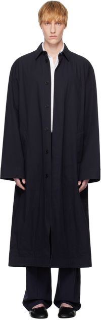 ALAINPAUL Navy Mac Overshirt Coat