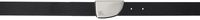 Burberry Black Thin Leather Shield Belt