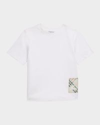 Kid's Cedar EKD Label Short-Sleeve Cotton T-Shirt, Size 3-14