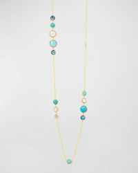 Shades of Hope Long Chain Multi-Stone Necklace