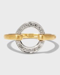 Jaipur 18K Yellow Gold Stackable Diamond Circle Ring, Size 7
