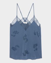 Christy Embellished Silk Camisole