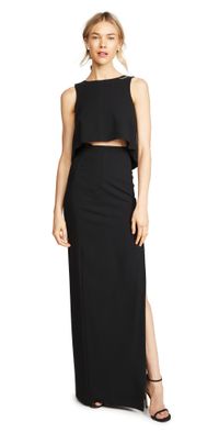Black Halo Kacie 2 Piece Maxi Dress Porcelain 12