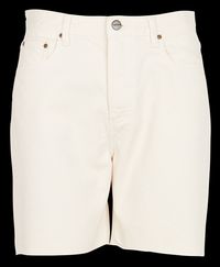 Acquaverde - Short droit taille haute en coton - Taille 0 - Blanc