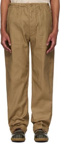 Engineered Garments Beige Fatigue Trousers