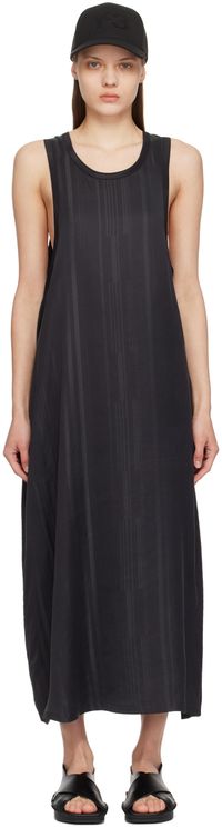 Y-3 Robe longue asymétrique noire