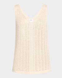 Sequin Open-Knit Tank