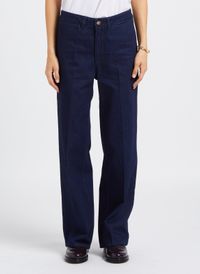 Lab Dip - Jean droit taille haute en coton - Taille 36 - Bleu