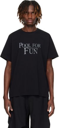 MM6 Maison Margiela T-shirt 'Pool For Fun' noir