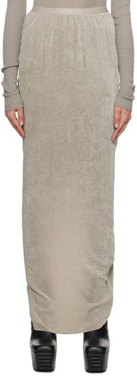 Rick Owens Off-White Pillar Maxi Skirt