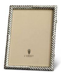 Deco Twist Platinum-Plated 8" x 10" Frame