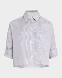 Next Ex Striped Button-Front Shirt