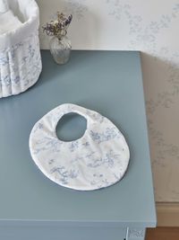 Cyrillus - Bavoir percale de coton biologique - Taille Unique - Bleu