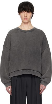 Acne Studios Black Logo Patch Sweatshirt