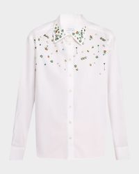 Margaux Embellished Button-Front Shirt