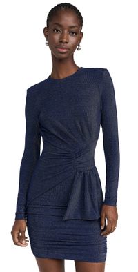MISHA Evetta Jersey Mini Dress French Navy XS