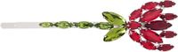 Simone Rocha Silver & Red Carnation Hair Clip