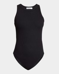 Ribbed Sleeveless Bodysuit