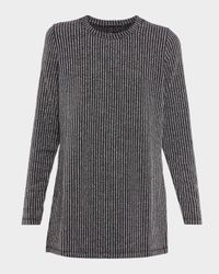 Jenna Metallic Rib Knit Tunic