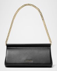 Carmine Medium Leather Clutch Bag